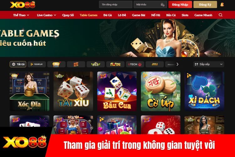 Tham gia giải trí trong không gian tuyệt vời