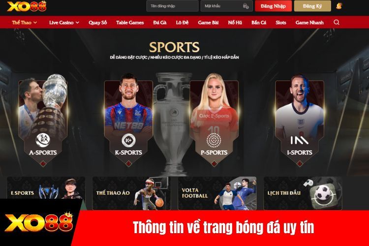 Thông tin về trang bóng đá uy tín