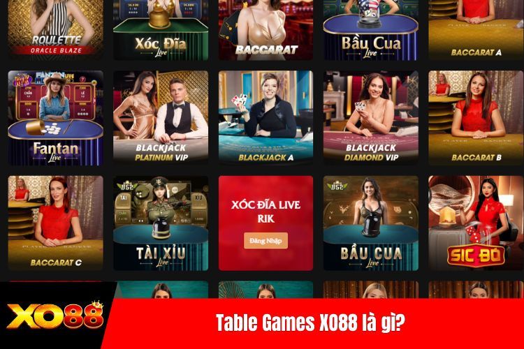 Table Games XO88 là gì?