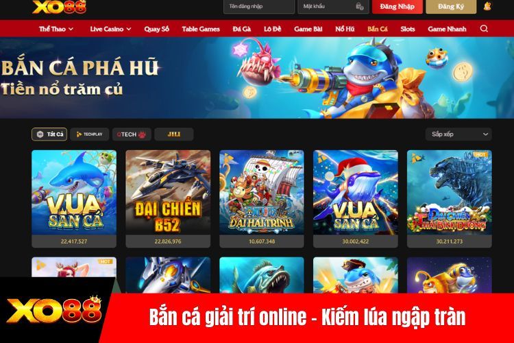 Bắn cá giải trí online - Kiếm lúa ngập tràn