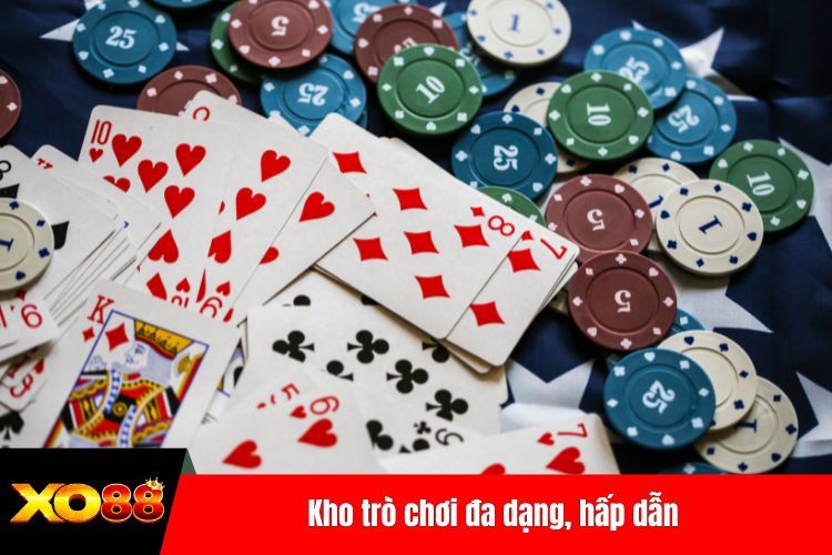 Kho trò chơi đa dạng, hấp dẫn